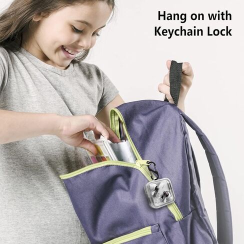 حافظة سيليكون من Geiomoo لسماعات Nothing Ear 2، غطاء حماية مزود بحلقة تسلق (شفاف) in Kuwait