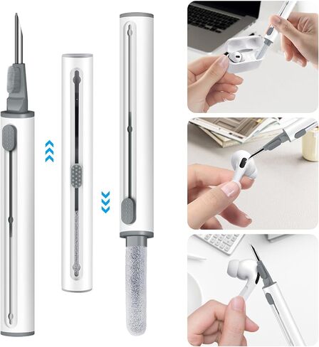 أطراف أذن بديلة من السيليكون لأجهزة AirPods Pro وAirPods Pro الجيل الثاني، مع فتحة لتقليل الضوضاء وشاشة مدمجة للحماية من الغبار، مجموعة تنظيف 3 في 1 لحقيبة شحن USB-C - 3 أحجام (S/M/L) in Kuwait