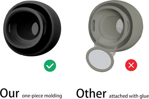 أطراف أذن بديلة من السيليكون لأجهزة AirPods Pro وAirPods Pro الجيل الثاني، مع فتحة لتقليل الضوضاء وشاشة مدمجة للحماية من الغبار، مجموعة تنظيف 3 في 1 لحقيبة شحن USB-C - 3 أحجام (S/M/L) in Kuwait