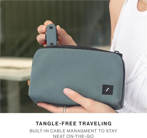 كابل Native Union Pocket 60W - كابل شحن محمول USB-C إلى USB-C معزز - متوافق مع iPhone 15، 15 Pro، 15 Pro Max، iPad Pro، iPad Air، Galaxy S24، Flip 5، Fold 5 (أسود) in Kuwait