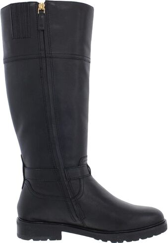 حذاء Lauren Ralph Lauren نسائي Everly مصنوع من الجلد لمنتصف الساق باللون الأسود 5 متوسط ​​(B، M) in Kuwait