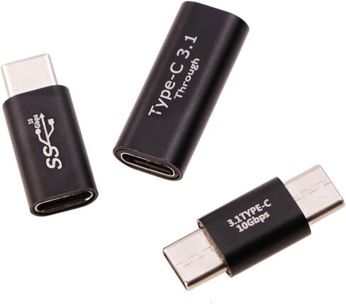 USB C 3.1 Adpter, 3Styles of USB C 3.1 to USB C Adapters-USB C Male to Male,C Female to Female,C Male to Female-Type C Adpter Compatible with MacBook,Nintendo Switch,Thunderbolt3 and More in Saudi Arabia