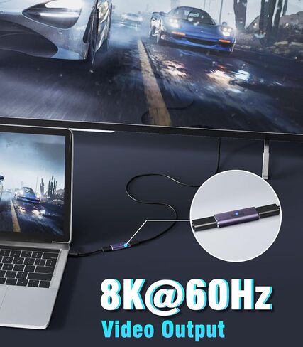 محول MoKo USB C أنثى إلى أنثى، وصلة USB C تدعم الشحن السريع 240 وات/نقل بيانات 40 جيجابت في الثانية، موسع USB من النوع C مع فيديو 8K@60 هرتز لأجهزة MacBook وiPad وThunderbolt 4/3-1 Pack in Saudi Arabia
