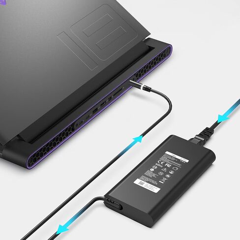 شاحن كمبيوتر محمول 240 وات 180 وات لجهاز Dell Alienware 13 15 17 R1 R2 R3 R4 X51 M15 M17 M17X M18X G3 G5 G7، Dell Precision 17 7710 7730 7670 7780 7770 M6500 M6600 M6700 M6800 J211H محول تيار متردد سلك إمداد الطاقة in Kuwait