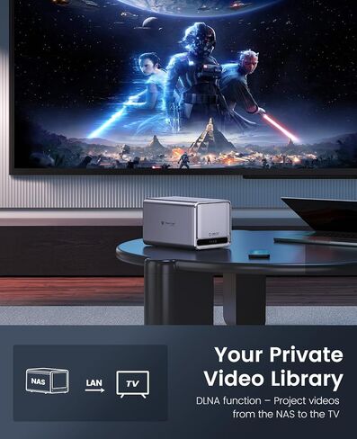 وحدة تخزين عن بعد من ORICO للاتصال بالتطبيقات، قناة VPN حصرية (لا تمر البيانات عبر السحابة العامة)، تشفير SDVN، بروتوكول Samba وDLNA، ذاكرة وصول عشوائي DDR4 سعة 2 جيجابايت، وظيفة RAID، مركز تخزين منزلي - TS200 in Kuwait