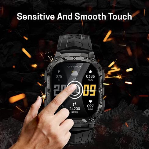CARBINOX Tempered Glass Screen Protector Compatible Smartwatches - High Transparency, Anti Scratch, High Sensitivity, Bubble Free (2 Pack) Blaze S in Kuwait
