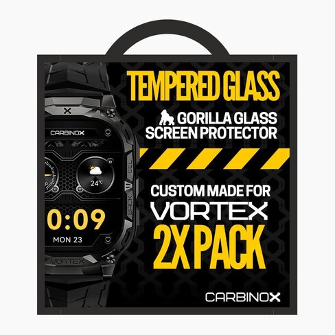 CARBINOX Tempered Glass Screen Protector Compatible Smartwatches - High Transparency, Anti Scratch, High Sensitivity, Bubble Free (2 Pack) Blaze S in Kuwait