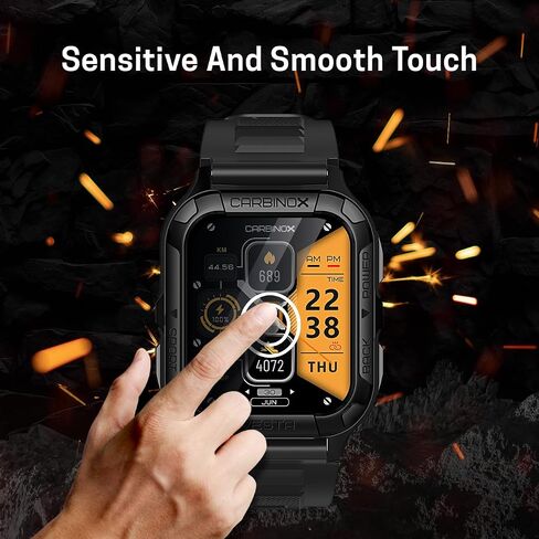 CARBINOX Tempered Glass Screen Protector Compatible Smartwatches - High Transparency, Anti Scratch, High Sensitivity, Bubble Free (2 Pack) Blaze S in Kuwait