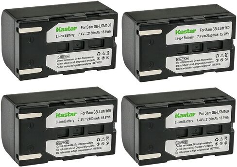 Kastar SB-LSM160 Battery 4-Pack Replacement for Samsung SC-D263, SC-D351, SC-D352, SC-D353, SC-D354, SC-D355, SC-D357, SC-D362, SC-D363, SC-D364, SC-D365, SC-D366, SC-D371, SC-D372 Camera in Saudi Arabia