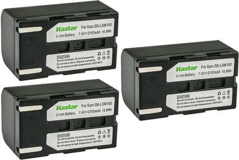 Kastar SB-LSM160 Battery 4-Pack Replacement for Samsung SC-D263, SC-D351, SC-D352, SC-D353, SC-D354, SC-D355, SC-D357, SC-D362, SC-D363, SC-D364, SC-D365, SC-D366, SC-D371, SC-D372 Camera in Saudi Arabia