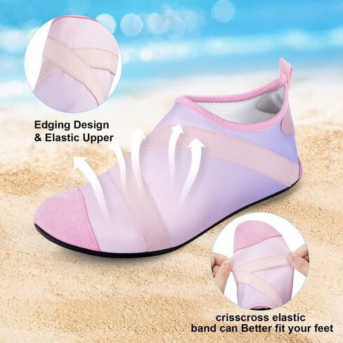Water Shoes, Barefoot Aqua Shoes, Quick Drying Lightweight Shoes Non Slip, for Beach Swim Surf Women Men in Saudi Arabia