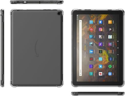 حافظة شفافة لجهاز Amazon Kindle Fire HD7 7th SR043KL الجيل التاسع (إصدار 2017 2019)، غطاء شفاف ناعم للغاية من مادة TPU لجهاز Amazon Kindle HD 7 7th 9th Gen 7 بوصة (لجهاز HD7 7th 9th 2017 2019) in Saudi Arabia