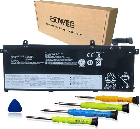 L18M3P73 L18M3P74 Laptop Battery Compatible with Lenovo ThinkPad T490 T495 P43S Series L18L3P73 SB10K97645 02DL007 L18M4P73 SB10K97646 L18C3P72 L18M4P74 L18C3P71 SB10K97648 11.52V 51Wh 4345mAh in Saudi Arabia