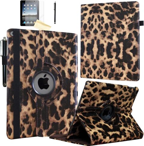 Smart Case for iPad 5th / 6th Generation with Pencil Holder, Rotating Stand Magnetic Auto Wake Up/Sleep Cover for 2017/2018 iPad 9.7 Model A1893 A1954 A1822 A1823 (Navy Blue) in Saudi Arabia