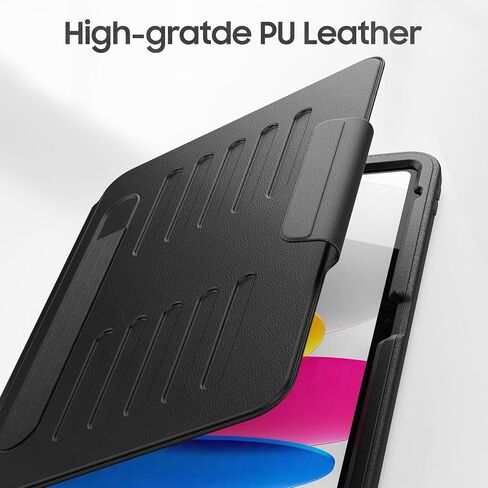 HXCASEAC for iPad 10th Generation Case with Strong Magnetic Cover, 10.9 inch Protective with Multi-Angle Stand, Pencil Holder, Card Slots for iPad 10th Gen Case A2696/A2757/A2777, Navy in Saudi Arabia