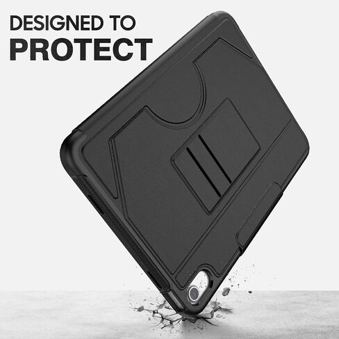 HXCASEAC for iPad 10th Generation Case with Strong Magnetic Cover, 10.9 inch Protective with Multi-Angle Stand, Pencil Holder, Card Slots for iPad 10th Gen Case A2696/A2757/A2777, Navy in Saudi Arabia