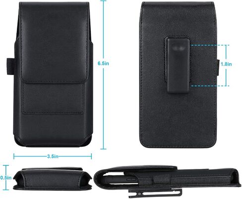 Mopaclle Swivel Belt Clip for Samsung Galaxy A03s A14 A33 A25 A52 A73 Note 20 Ultra 8 9 S24 Plus S23 Plus Cell Phone Pouch for iPhone Plus Leather Belt Case Holster Pouch Carrying Holder Cover, Black in Kuwait