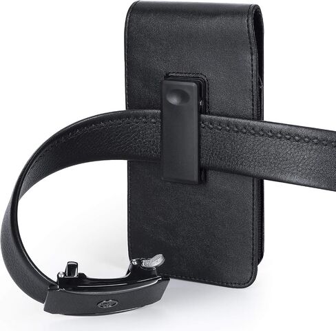 Mopaclle Swivel Belt Clip for Samsung Galaxy A03s A14 A33 A25 A52 A73 Note 20 Ultra 8 9 S24 Plus S23 Plus Cell Phone Pouch for iPhone Plus Leather Belt Case Holster Pouch Carrying Holder Cover, Black in Kuwait