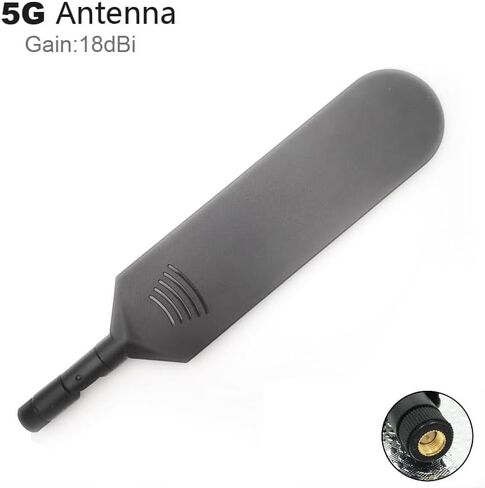 Banyanxin 5G 4G 3G 2G WiFi Router Antenna High Gain 18dBi Folding Signal Booster Wide Range (Black 2PCS) in Saudi Arabia