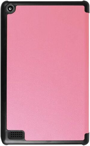 Tablet Cover for Amazon Kindle Fire 7 7th 9th Generation(2017/2019 Release),Ultra Slim Folio Stand Lightweight Leather Case for Kindle Fire HD7 7th SR043KL 9th Gen 7" (KST-Pink) in Saudi Arabia