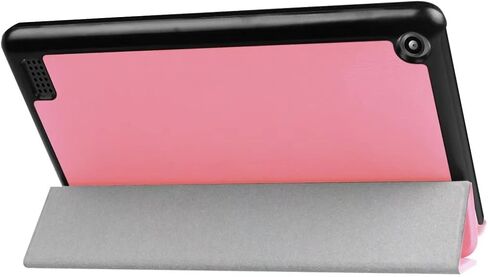 Tablet Cover for Amazon Kindle Fire 7 7th 9th Generation(2017/2019 Release),Ultra Slim Folio Stand Lightweight Leather Case for Kindle Fire HD7 7th SR043KL 9th Gen 7" (KST-Pink) in Saudi Arabia