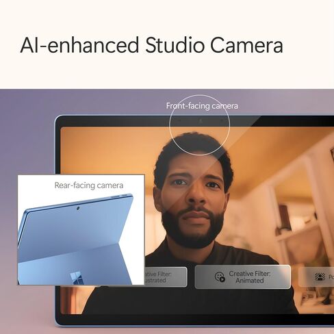 Microsoft Surface Pro 2-in-1 Laptop/Tablet (2024), Windows 11 Copilot+ PC, 13" Touchscreen Display, Snapdragon X Plus (10 Core), 16GB RAM, 512GB Storage, Sapphire in Saudi Arabia