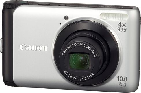 Canon PowerShot A3000 IS 10 MP Digital Camera with 4x Optical Image Stabilized Zoom and 2.7-Inch LCD (Renewed), ultra-compact, Silver in Saudi Arabia