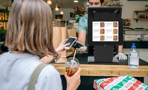 Triple Screen Kiosk – CTA Triple-Screen Adjustable Kiosk w/ 3 Universal Security Enclosures for Restaurants - iPad Air 11" M2 2024 - iPad Pro 11" M4 2024 & More 7-12" Tablets - Black (PAD-PARAMULTI) in Saudi Arabia