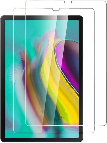 واقي شاشة لجهاز Galaxy Tab S5e مقاس 10.5 بوصة، (قطعتان) واقي شاشة رفيع وشفاف مقاوم للخدش لهاتف Samsung Galaxy Tab S6 / Tab S5e T720 / T860 in Saudi Arabia