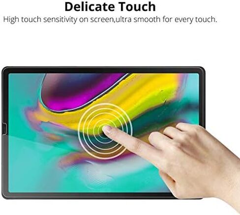 واقي شاشة لجهاز Galaxy Tab S5e مقاس 10.5 بوصة، (قطعتان) واقي شاشة رفيع وشفاف مقاوم للخدش لهاتف Samsung Galaxy Tab S6 / Tab S5e T720 / T860 in Saudi Arabia