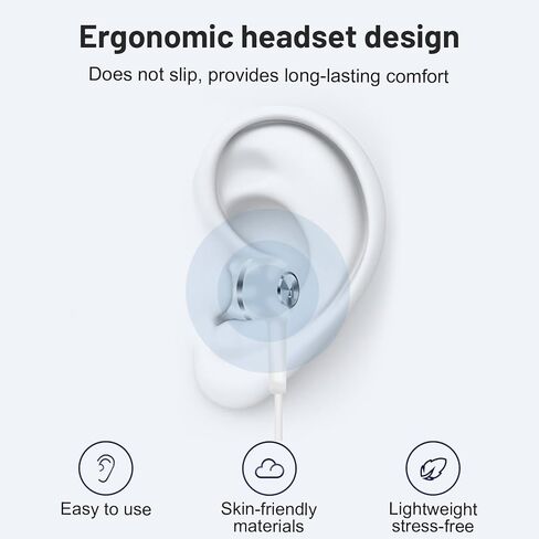 5 Pack Wired Earbuds with Microphone, in-Ear Headphones with Heavy Bass, Adjustable Volume, High Sound Quality Earphones Ear Buds for Laptop iPad MP3 Android Smartphones Fits All 3.5mm Jack Device in Saudi Arabia