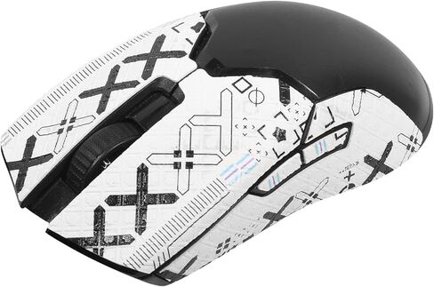 شريط لـ Razer Viper Mini/Razer Viper Ultimate/Razer Viper V2 Pro/Razer Ultimate Wireless Gaming Mouse Skins-Mouse Grip Tape Mouse، Snti-Sweat وAnti (طباعة بيضاء بالكامل) in Kuwait