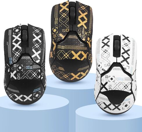 شريط لـ Razer Viper Mini/Razer Viper Ultimate/Razer Viper V2 Pro/Razer Ultimate Wireless Gaming Mouse Skins-Mouse Grip Tape Mouse، Snti-Sweat وAnti (طباعة بيضاء بالكامل) in Kuwait