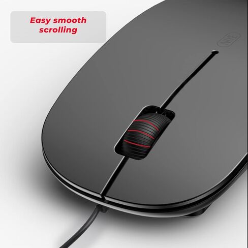 ماوس USB أبيض - فئران سلكية لأجهزة الكمبيوتر المحمول والكمبيوتر المكتبي الصامت وسلك الهواء الخارجي 2 حزمة مدمجة رفيعة متوافقة مع أجهزة Mac iMac والكمبيوتر الشخصي in Kuwait