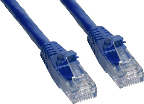 كابل توصيل Amphenol MP-6ARJ45SNNB-050 Cat6A FTP، محمي، RJ45، 650- ميجا هرتز، 50 بوصة، أزرق in Kuwait