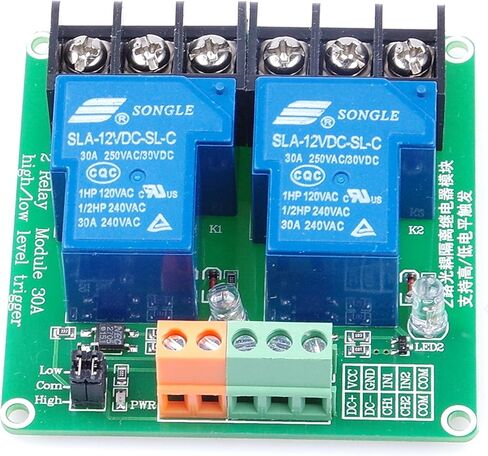 وحدة ترحيل 5 فولت 30 أمبير ذات قناة واحدة، مستوى عالٍ ومنخفض، حمل عزل Optocoupler 30 أمبير تيار مستمر 30 فولت تيار متردد 250 فولت للتحكم في أتمتة PLC، التحكم في النظام الصناعي (5 فولت، قناة واحدة) in Kuwait