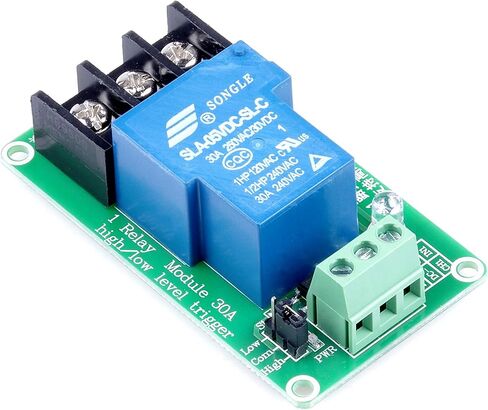 وحدة ترحيل 5 فولت 30 أمبير ذات قناة واحدة، مستوى عالٍ ومنخفض، حمل عزل Optocoupler 30 أمبير تيار مستمر 30 فولت تيار متردد 250 فولت للتحكم في أتمتة PLC، التحكم في النظام الصناعي (5 فولت، قناة واحدة) in Kuwait