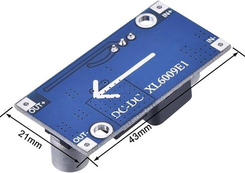 XL6009 DC-DC وحدة تعزيز الطاقة مع خرج قابل للتعديل يتجاوز LM2577 4A الحالي 3-32 فولت 400 كيلو هرتز 5 قطعة in Kuwait