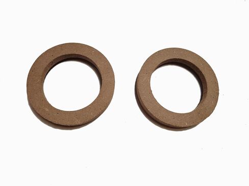 Universal Car Speaker Spacer Ring Adaptor Brackets Mounting Spacer Recess Bezel Plate Wood 77mm ID Speakers 2Pcs (3.5 Inch) in Saudi Arabia
