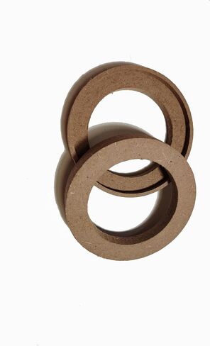Universal Car Speaker Spacer Ring Adaptor Brackets Mounting Spacer Recess Bezel Plate Wood 77mm ID Speakers 2Pcs (3.5 Inch) in Saudi Arabia