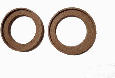 Universal Car Speaker Spacer Ring Adaptor Brackets Mounting Spacer Recess Bezel Plate Wood 77mm ID Speakers 2Pcs (3.5 Inch) in Saudi Arabia