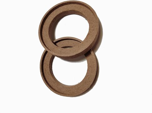 Universal Car Speaker Spacer Ring Adaptor Brackets Mounting Spacer Recess Bezel Plate Wood 77mm ID Speakers 2Pcs (3.5 Inch) in Saudi Arabia