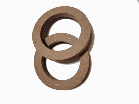 Universal Car Speaker Spacer Ring Adaptor Brackets Mounting Spacer Recess Bezel Plate Wood 77mm ID Speakers 2Pcs (3.5 Inch) in Saudi Arabia
