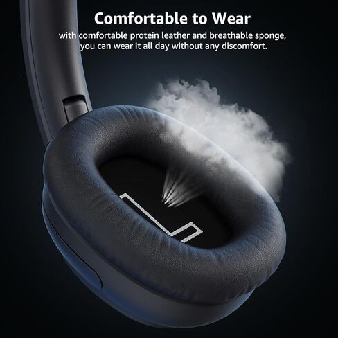 Ankbit Hybrid Active Noise Cancelling Headphones for Work, Wired and Wireless ANC Headphones with Mic & USB Adapter, 80H Playtime, AptX Low Latency & HD, Bluetooth 5.1 Over Ear Headset for PC/Laptop in Saudi Arabia