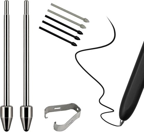[2+5 ] Eaglewireless 2 Pack Titanium Alloy Replacement Nibs + 5 Pack Plastic S Pen Tips Compatible with Galaxy S7 S7 Plus,Galaxy S8 S8 Plus,S8 Ultra,Galaxy S9,S9 Plus,S9 Ultra+Tweezer in Saudi Arabia