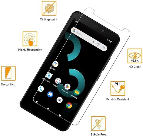 [2-Pack] Screen Protector for Koobee K100 Tempered Glass,Tempered Glass for SL004T Screen Protector,Case Friendly 9H Hardness HD Anti-Scratch, Bubble Free Film for ANS Koobee K100 SL004T in Saudi Arabia