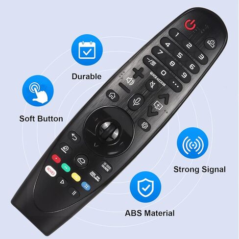 New AN-MR19BA Replaced Remote Control for 2019 Select LG Models W9 E9 C9 B9 SM99 SM95 SM90 SM86 SM81 UM80 UM75 UM73 UM71 UM6970 Smart TV Replacement [NO Voice Magic Pointer Function] (with Batteries) in Saudi Arabia