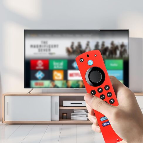 Fire Stick Remote Cover 3rd Gen, TOKERSE Anti Slip Silicone Protective Case Covers Sleeve Skin Compatible with Alexa Voice Remote FireTV Stick 3rd Gen with Lanyard - Black in Saudi Arabia