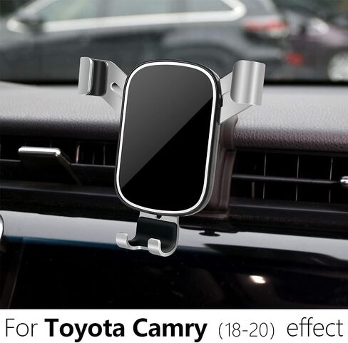 LUNQIN Car Phone Holder for Toyota Camry 2018 2019 2020 L LE SE XSE XLE TRD and Camry Hybrid 18-20 Auto Interior Accessories Best Cell Phones Mount Cellphone Mobile Cradle Charging Navigation Bracket in Saudi Arabia