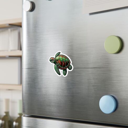 Sea Turtle Sticker Weatherproof Decal Vinyl Small Waterproof for Water Bottle Mug Passport Book Scrapbook Notebook Laptop Tumbler Skateboard Computer Phone Size 4" Funny Gift in Saudi Arabia